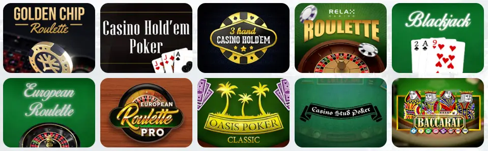 Table games at BETWINNER CASINO